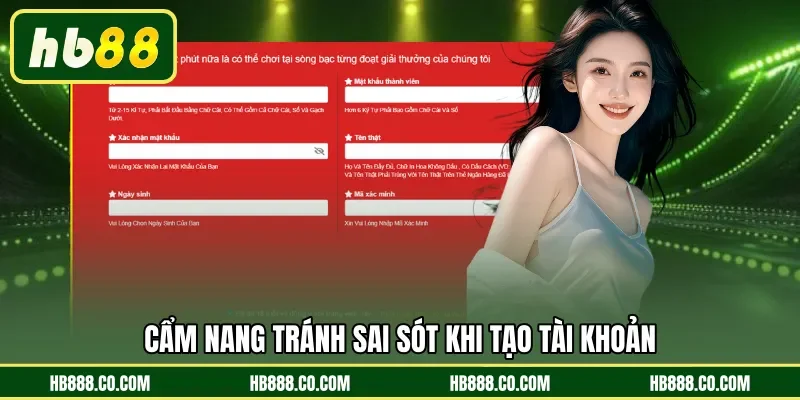 Cẩm nang tránh sai sót khi tạo tài khoản
