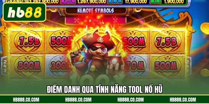 Điểm danh qua tính năng tool nổ hũ
